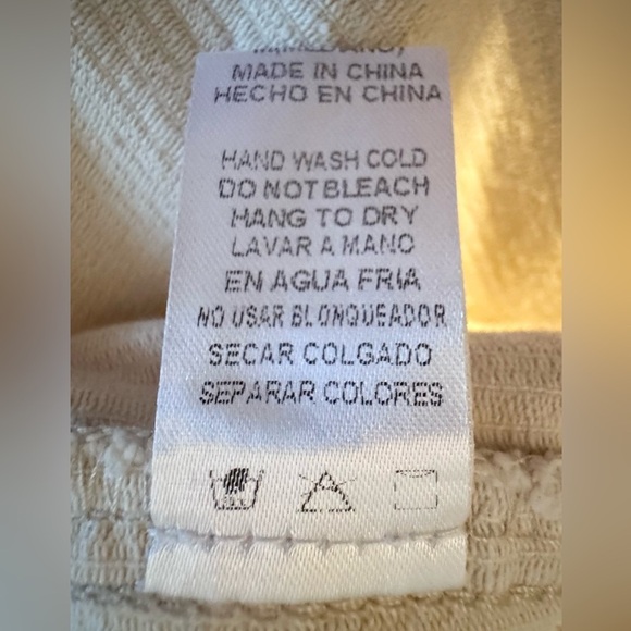 GeeGee Cream Corduroy Button-Up shirt/Jacket dress.  Size M  VGUC - Picture 10 of 12